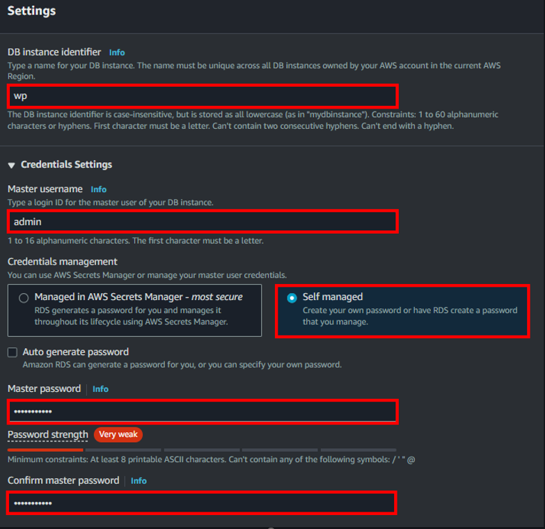 Configuring settings