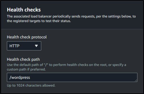 setting health checks