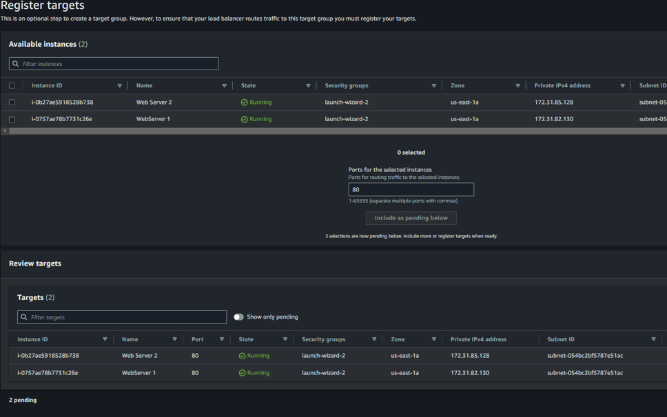 Including EC2 Instances