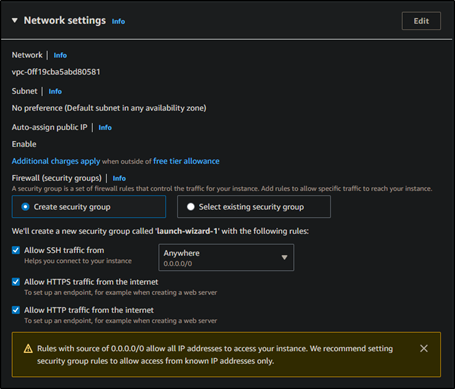 configuring network settings