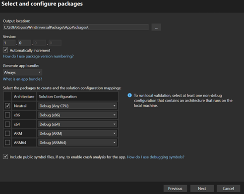 Configuring Packages