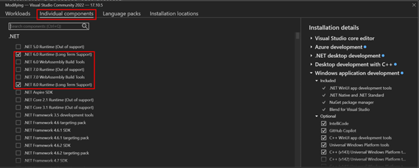 Adding Individual Components