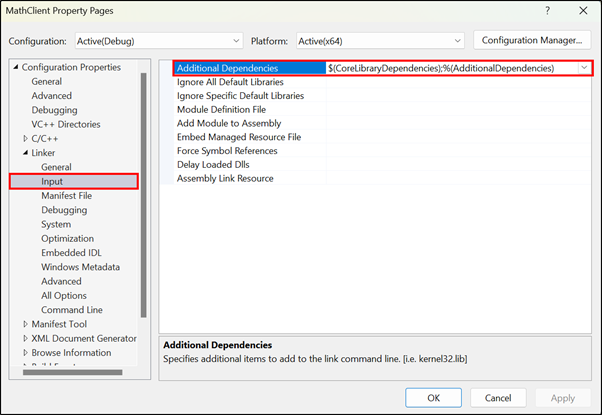 Linking DLL Libraries