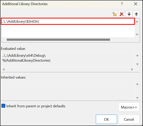 Adding Library Directory