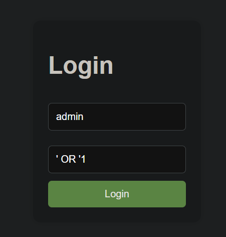 Login Panel